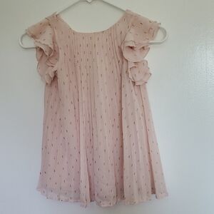 H&M Light Pink Kids Dress with Ruffles